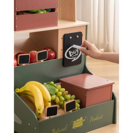 Puidust laste mängu poelett turulett mängupood