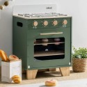 Puidus laste mängu ahi vintage green
