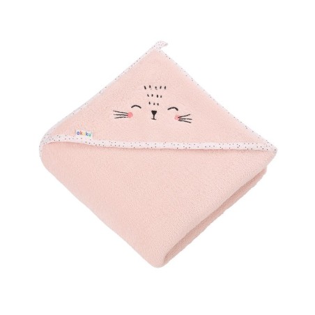 VANNIRÄTIK frotee kapuutsiga ROOSA