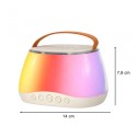 Bluetooth kõlar RGB karaoke komplekt 2 USB mikrofoniga