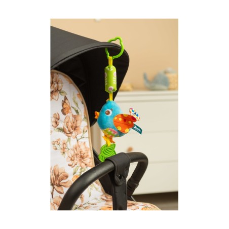 VÄRVILINE Vankri ja turvahälli MÄNGUASI RIPUTUS LIND