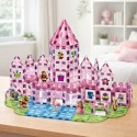 Magnetklotsid printsess paradiis roosa, 142 osaline