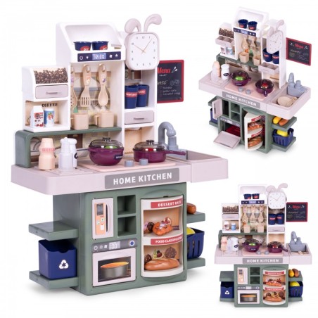 Lasteköök helidega, LED valgustid, aurugeneraator, 35 tarvikut