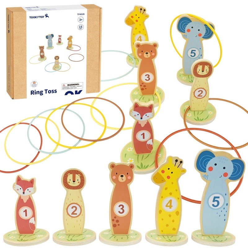 Puidust oskusmäng rõngad 15 osa