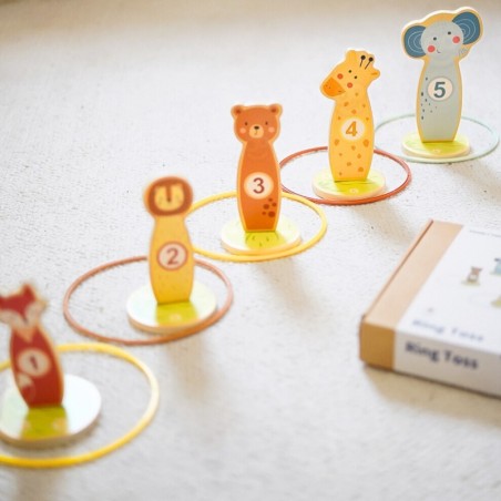 Puidust oskusmäng rõngad 15 osa