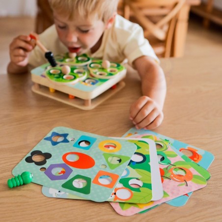 2-in-1 puidust arkaadmäng lastele Pull the Bugs