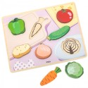 Viga puidust pusle monssori 2-in-1 taimsed figuurid