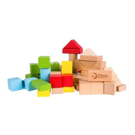 CLASSIC WORLD puidust klotsid lastele 50 tk.