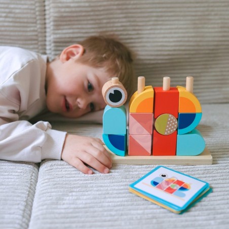 Krabi puidust pusle plokid pastell