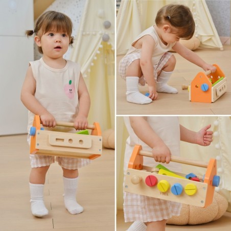 Tööriistakast puidust komplekt