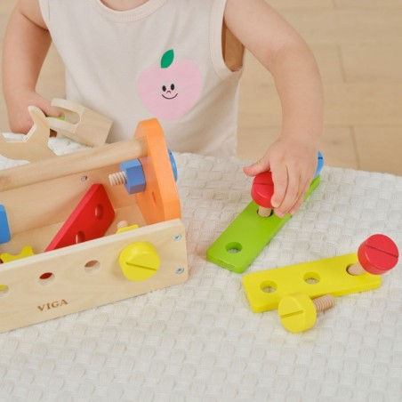 Tööriistakast puidust komplekt