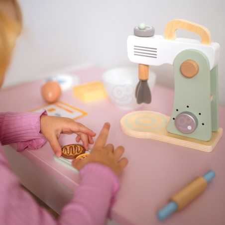 Puidust köögimikser koos tarvikutega 11 osa