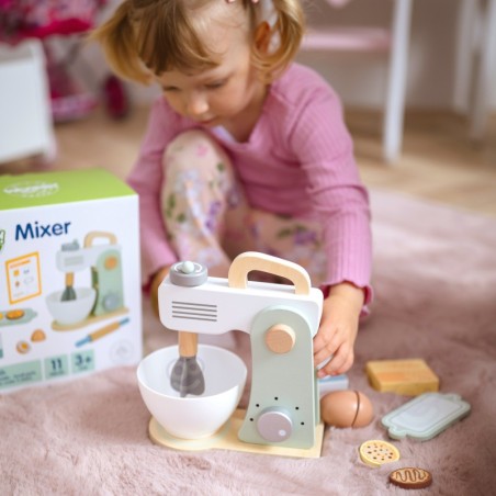 Puidust köögimikser koos tarvikutega 11 osa