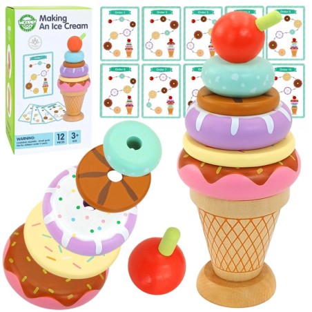 Puidust jäätis Montessori 12 osa