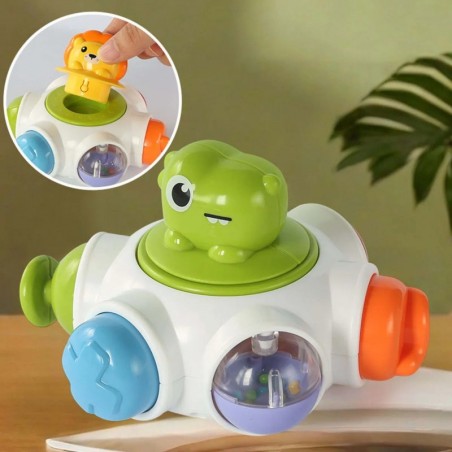 Beebimänguasi kosmoserakett – hariv sensoorne kuubik 18m+