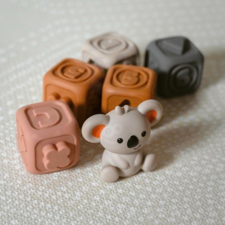 Hariv beebimänguasi püramiidi komplekt, sensoorsed plokid 2in1