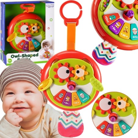 Beebimänguasi interaktiivne öökull klaverimänguasi kahiseva sabaga