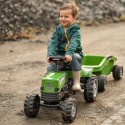 Suur PowerTrac pedaalidega traktor XXL haagisega
