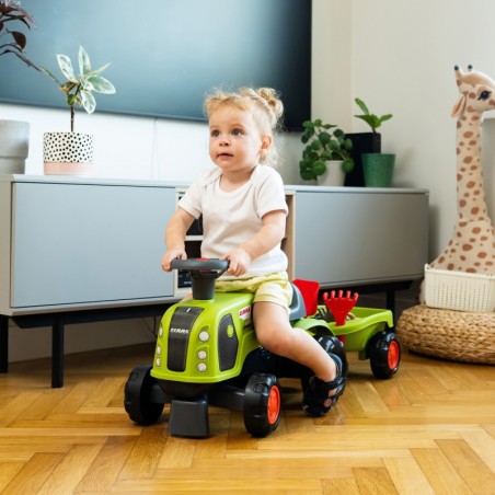 FALK Claas 470 Arion traktor Ride-on Green koos haagise + liivakomplektiga