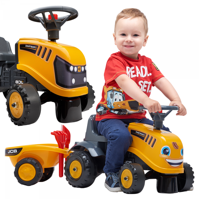 FALK JCB Orange Traktor koos haagisega alates 1 aastast