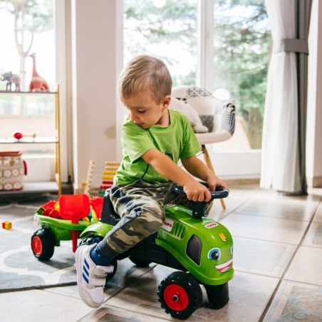 FALK Baby Claas roheline traktor haagisega + tarvikud alates 1 aastast