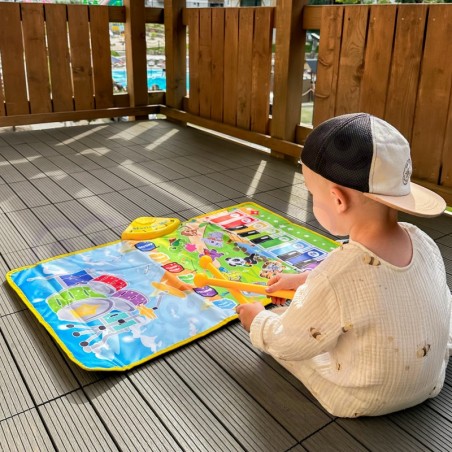 Muusikaline matt lastele interaktiivne klaver ja trummid 2 ühes