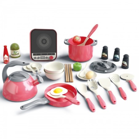 Koka kööginõude komplekt Roosa 30 osaline