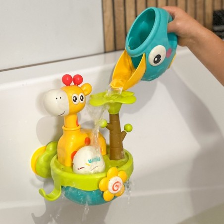 Beebi kaelkirjak vannimänguasi iminapa ja lehtriga