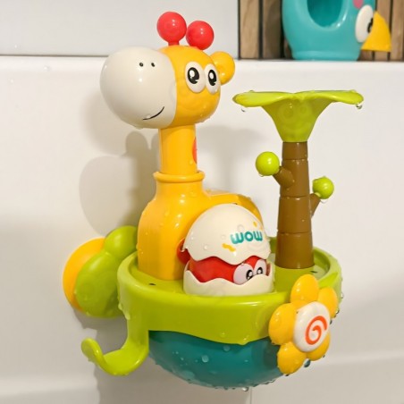 Beebi kaelkirjak vannimänguasi iminapa ja lehtriga