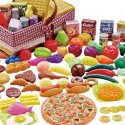 WOOPIE piknikukorv Puuviljad Köögiviljad Kiirtoidukomplekt XXL 103 tk.