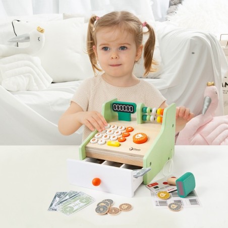 CLASSIC WORLD puidust kassaaparaat lastele