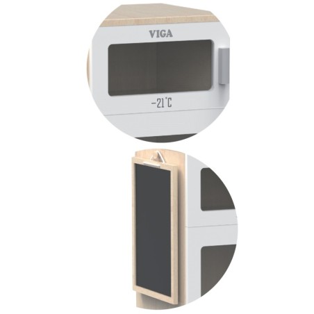 Viga puidust külmik tahvliga