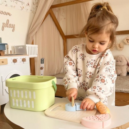 TOOKY TOY Puidust toiduköögiviljade puuviljakomplekt