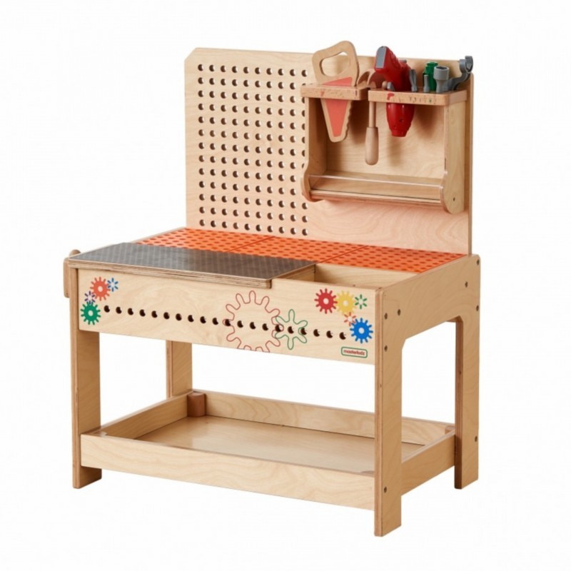 MASTERKIDZ puidust Montessori STEM töötuba koos tööriistadega