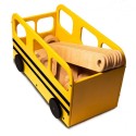 Laste mänguasjakast buss, kollane
