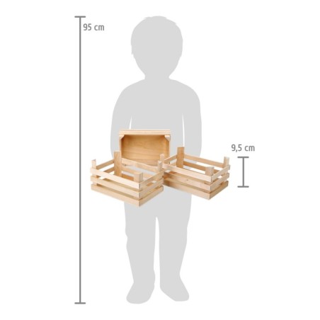 Suur kast, loodus, komplektis 3 tk