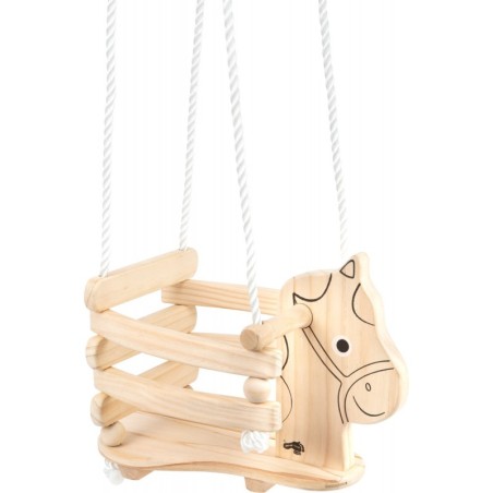 Puidust laste kiikhobune