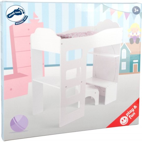 Doll’s loft voodi koos kirjutuslauaga