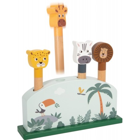 Hüppavate loomade kujundite mäng "Safari"