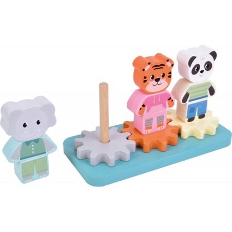 Virnastamismäng hammasratastega "Džungli sõbrad"