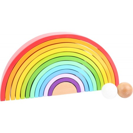 Puidust ehitusklotsid Rainbow XL