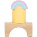Pastelsed puidust ehitusplokid