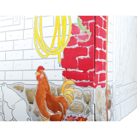 Väike maja kartongist mängumaja