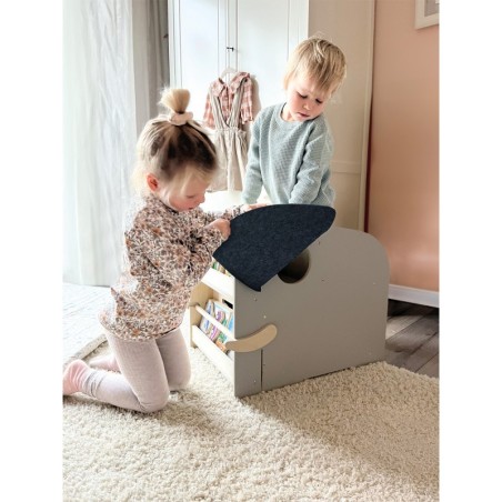 Elevandi mänguasjakast istme ja ratastega "Wildlife"