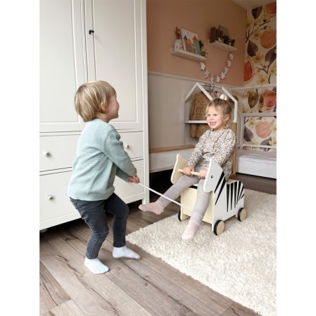 Sebra mänguasjakast ratastega "Wildlife"