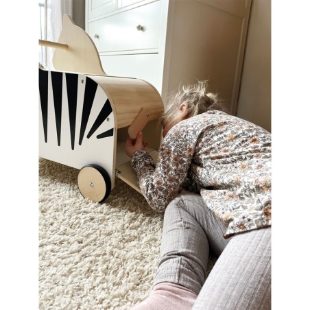 Sebra mänguasjakast ratastega "Wildlife"