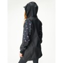 Naiste softshell mantel, must/lilled