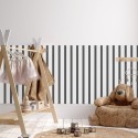 Seinakleebis paneel 100 cm, must-valge