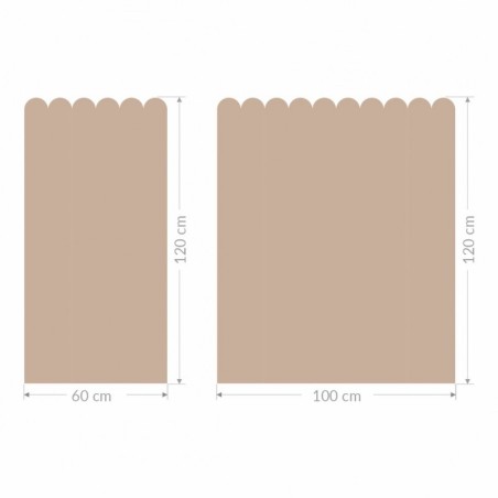 Seinakleebis paneel 60 cm, toffee