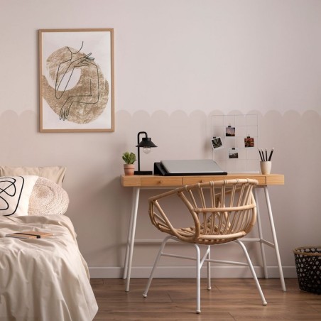 Seinakleebis paneel 60 cm, helebeež